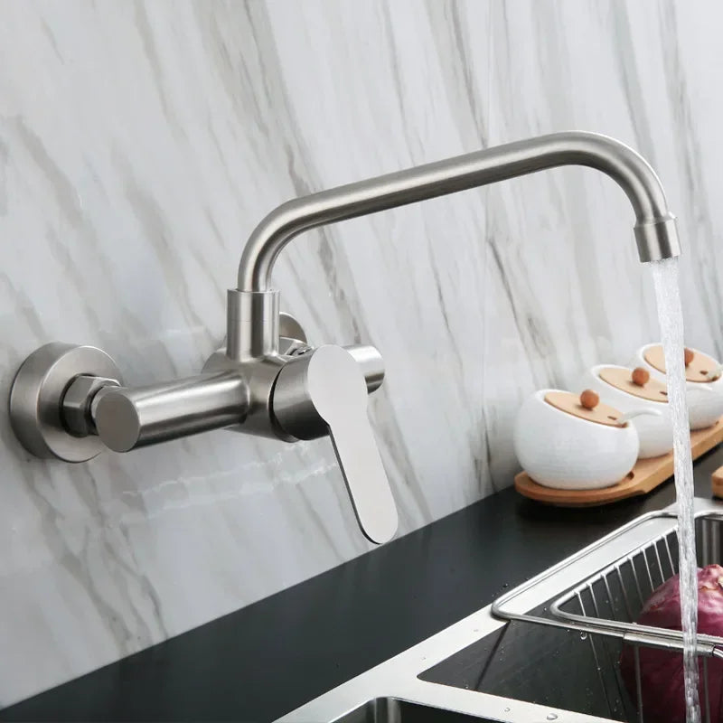 Wall-Mounted Kitchen Faucet