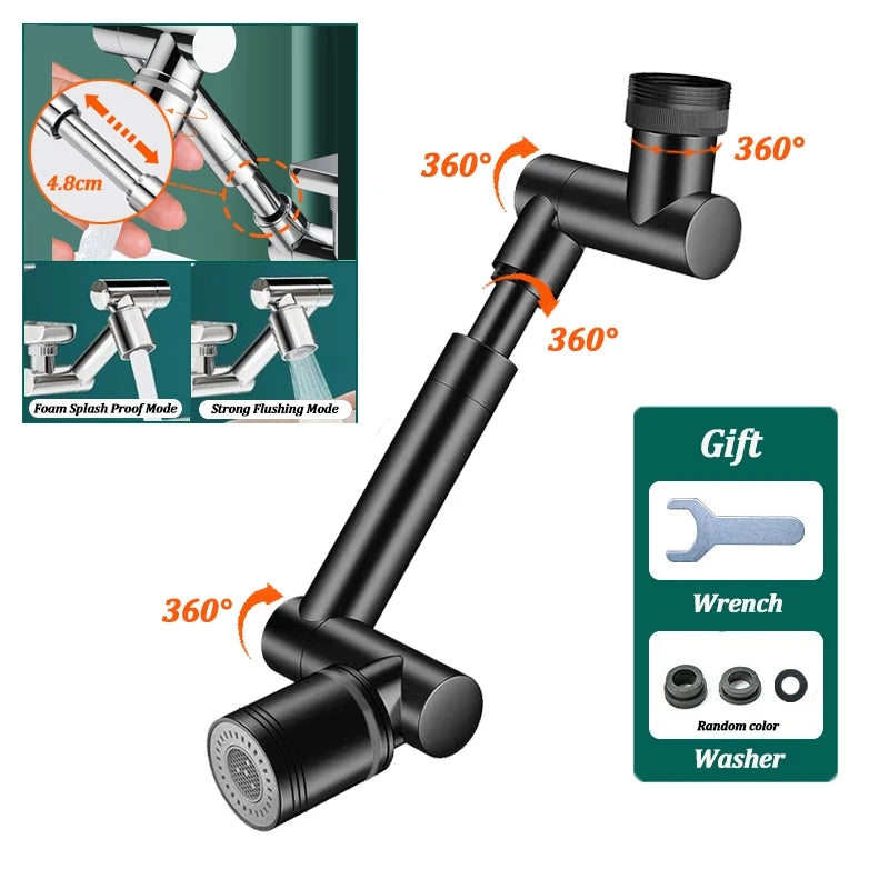 Universal Multi-Jointed Faucet Aerator