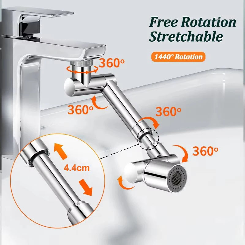 Universal Multi-Jointed Faucet Aerator