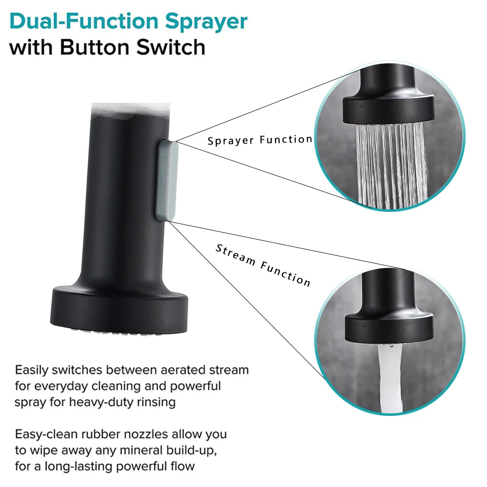 Pro-Series Pull-Down Kitchen Faucet – 360° Spring Design