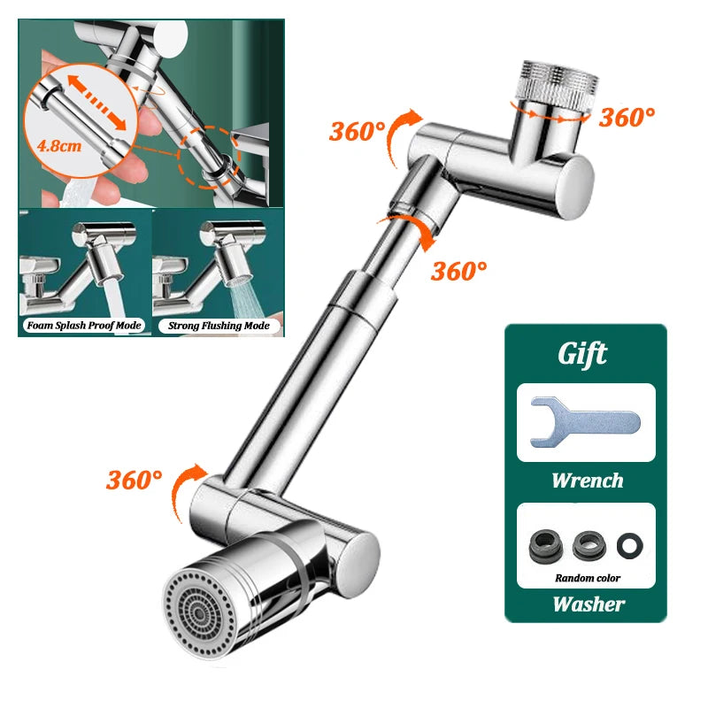 Universal Multi-Jointed Faucet Aerator