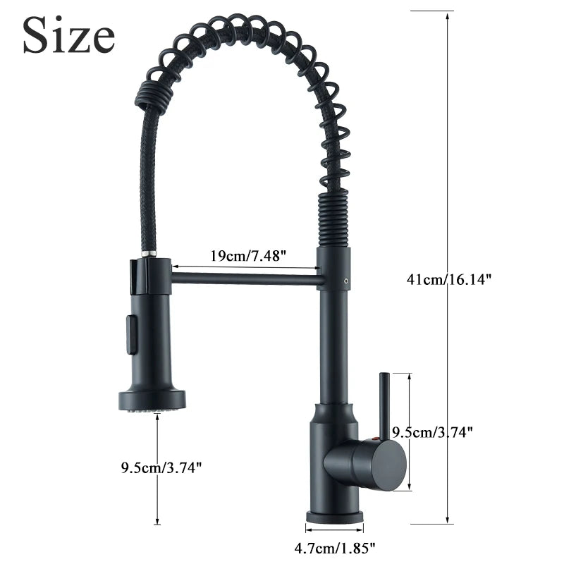 Pro-Series Pull-Down Kitchen Faucet – 360° Spring Design