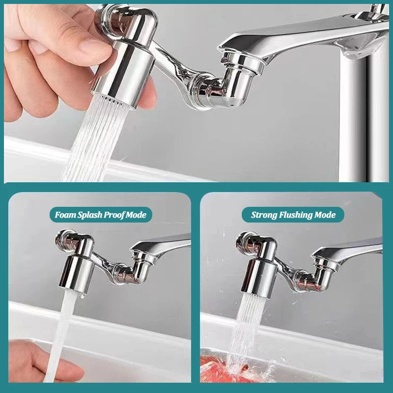 Universal Multi-Jointed Faucet Aerator
