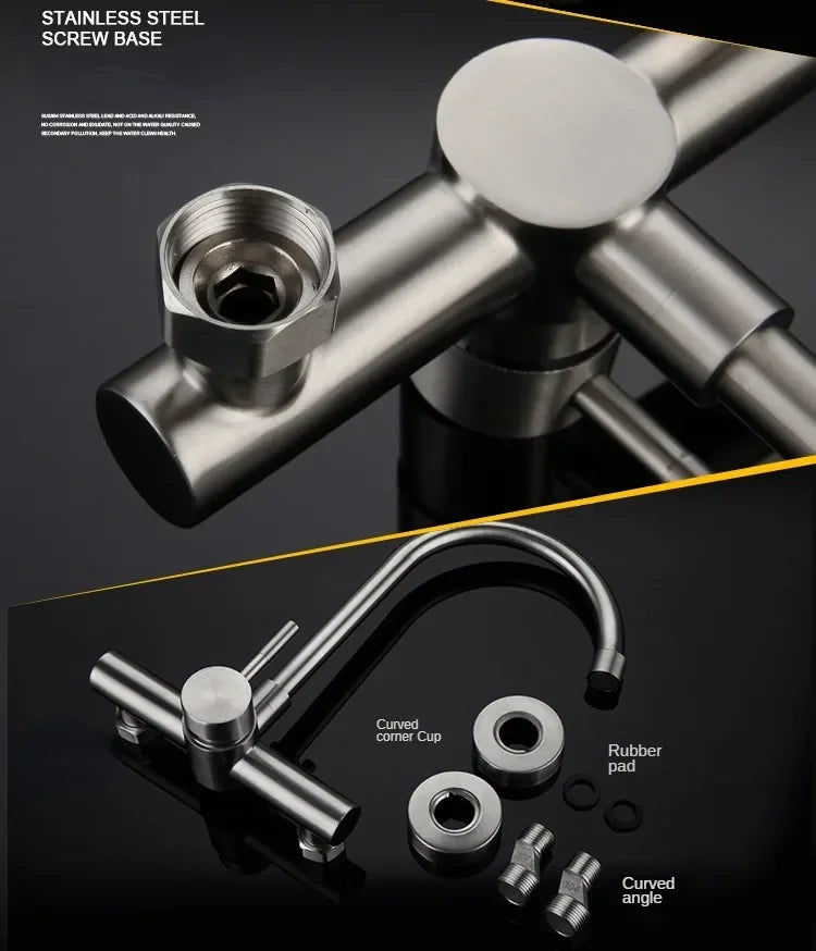 Wall-Mounted Kitchen Faucet